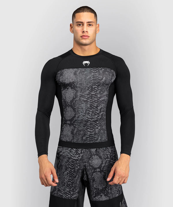 Rashguard Venum G-Fit Scales manches longues – Noir/Gris