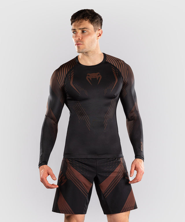Rashguard Venum No-Gi 6.0 – Černá/Hnědá