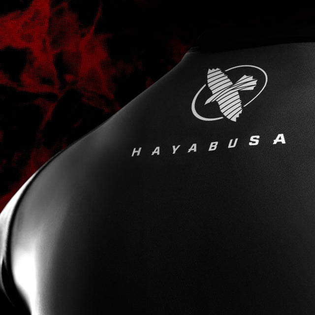 Hayabusa x UFC BJJ Rashguard Långa ärmar Dam - Svart/Röd