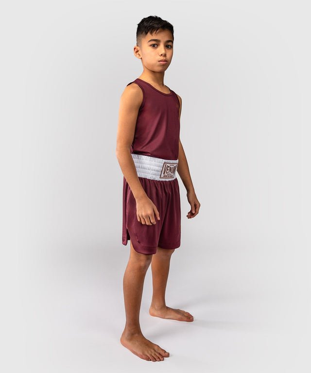 Pantaloni scurți de box Venum Classic – Copii – Bordeaux