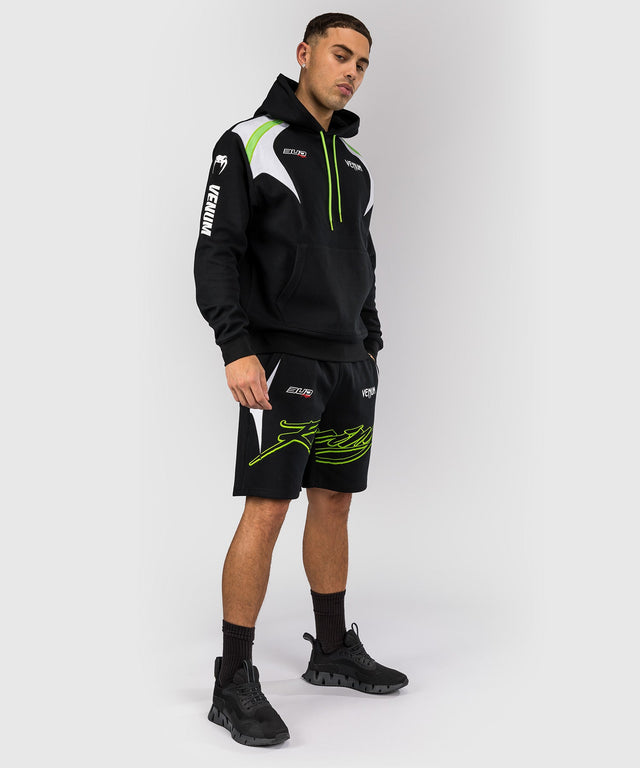 Shorts Venum x Bud Racing – Noir/Blanc/Vert citron