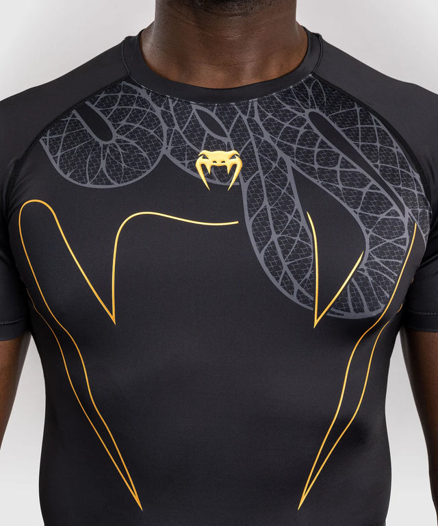 Rashguard Venum Serpenti Mangas Curtas – Preto
