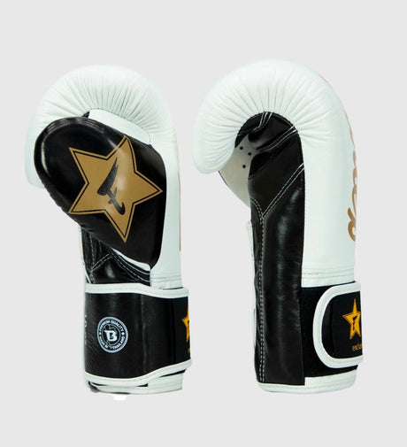 Guantoni da boxe Fairtex FXB V2 – Bianco/Nero/Oro