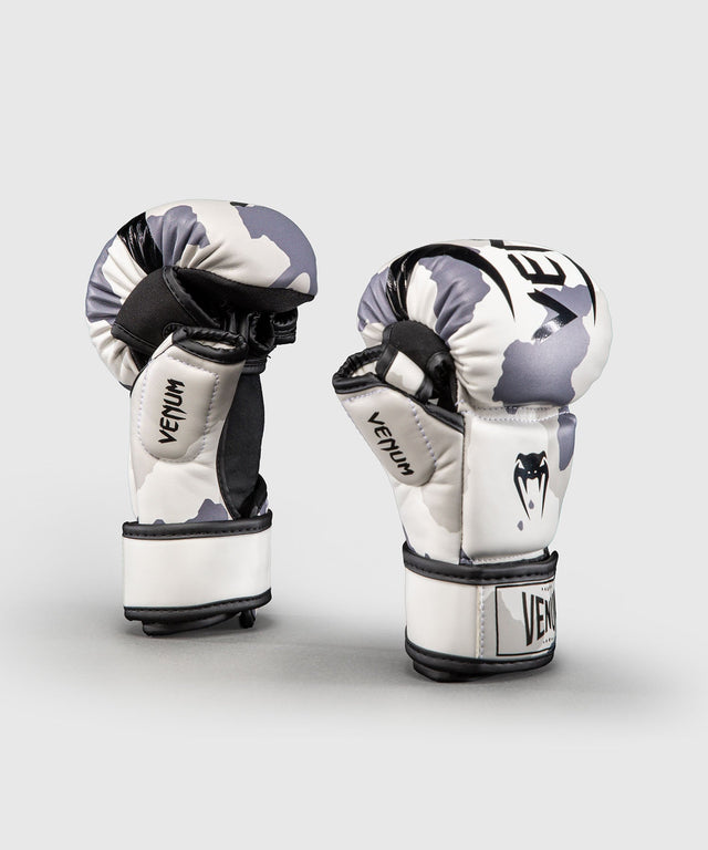 MMA sparingové rukavice Venum Elite – Bílé/Šedé
