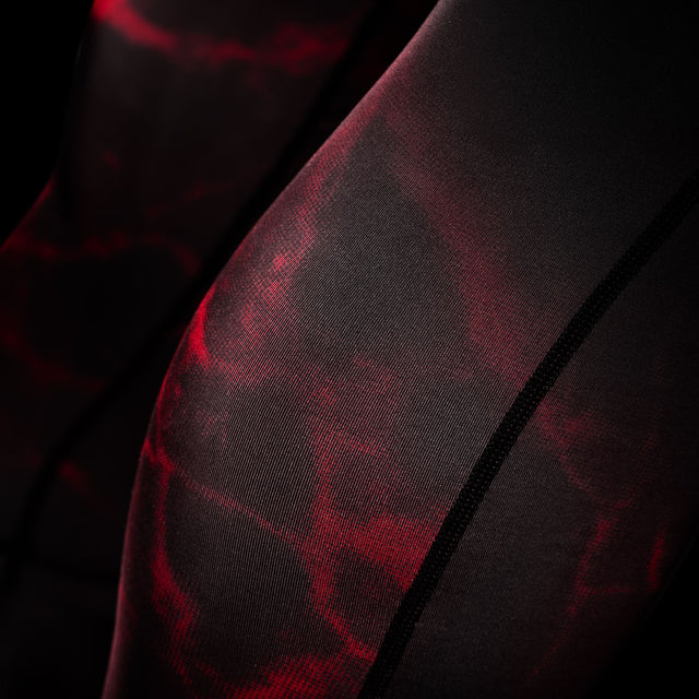 Shorts de compression BJJ Hayabusa x UFC – Noir/Rouge