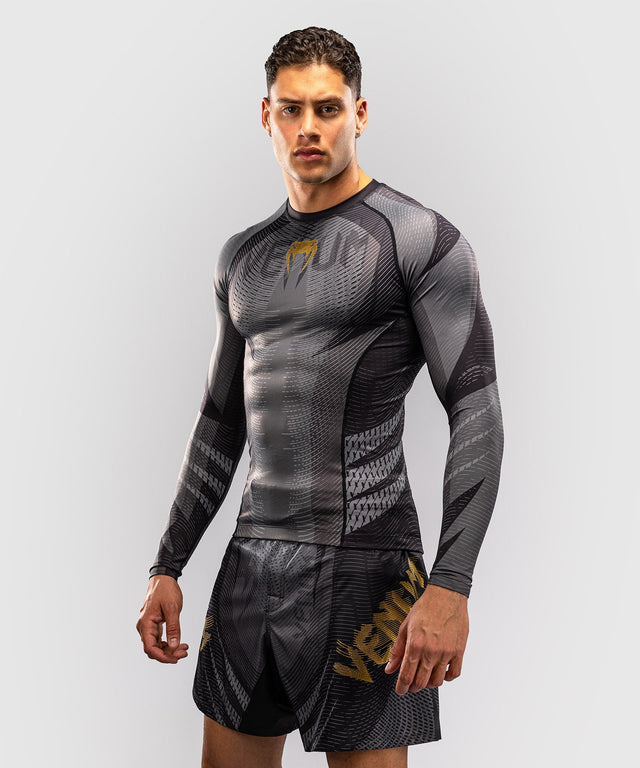 Rashguard Venum Galactic 3.0 – Dlouhé rukávy – Černá/Zlatá