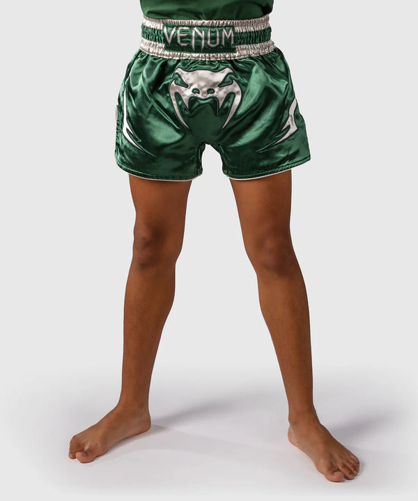 Pantaloncini Muay Thai Venum Inferno – Verde Bambini