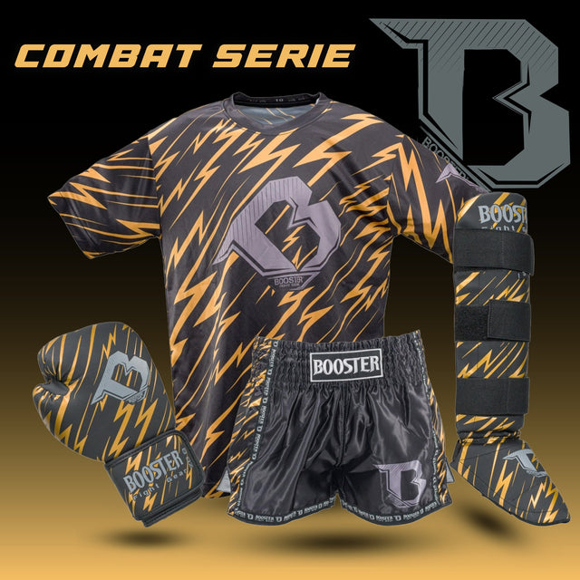 Tricou Booster Combat Series Copii – Negru