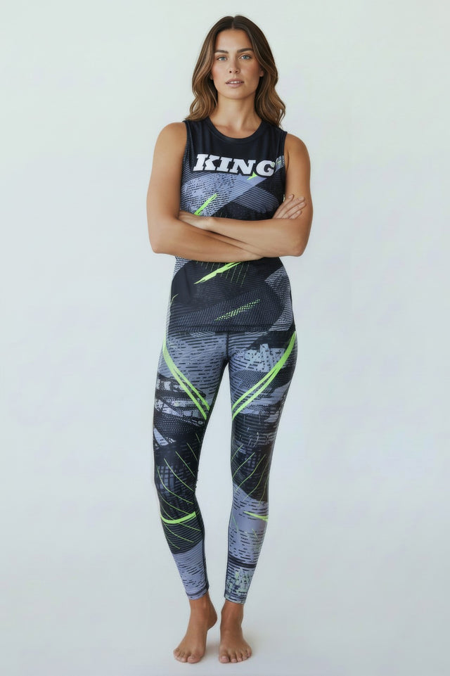 King Pro Boxing Rashguard Shadow 2 til kvinder - Sort