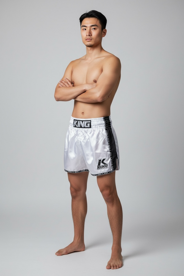 Muay Thai trenky King Pro Boxing Bangkok – Bílé