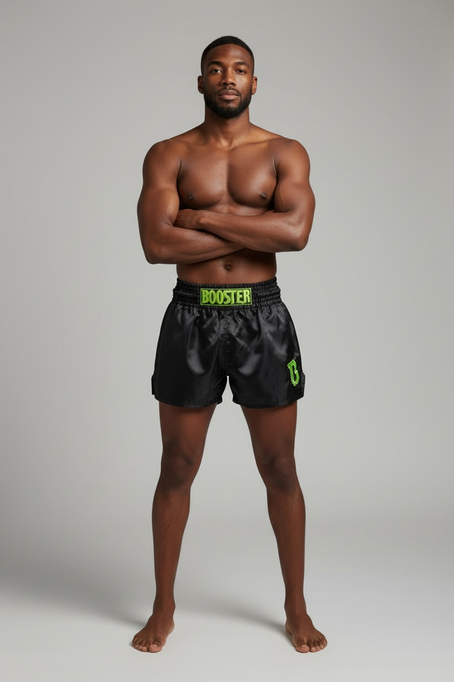 Shorts de Muay Thai Booster TBT Core – Noir