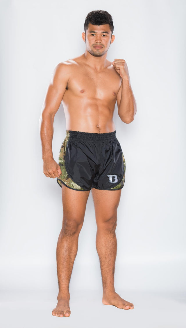 Pantaloncini Muay Thai Booster Retro Hybrid – Verde