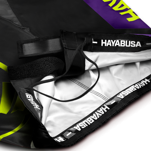 Calções de MMA Hayabusa Icon Lang – Preto/Neon