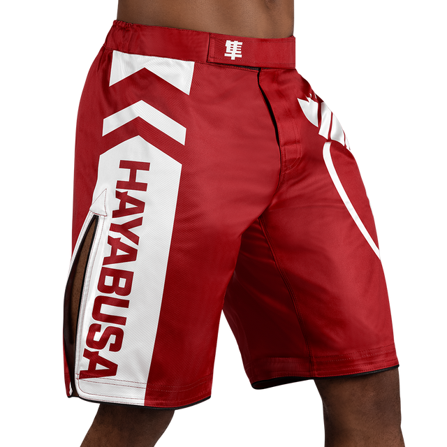 Pantaloncini MMA Hayabusa Icon Lang – Rosso/Bianco