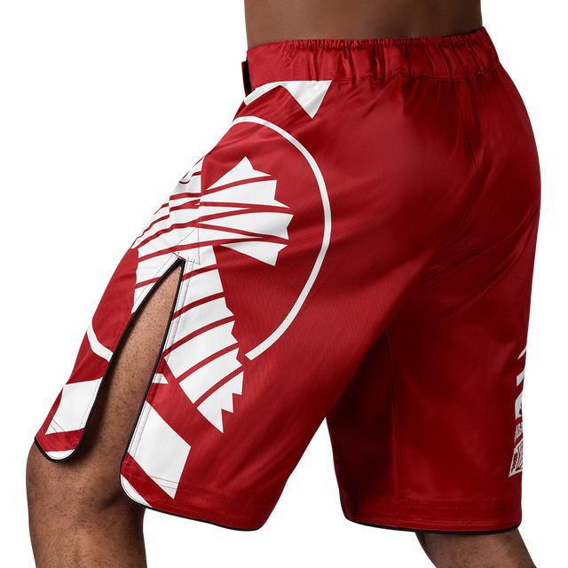 Pantaloncini MMA Hayabusa Icon Lang – Rosso/Bianco