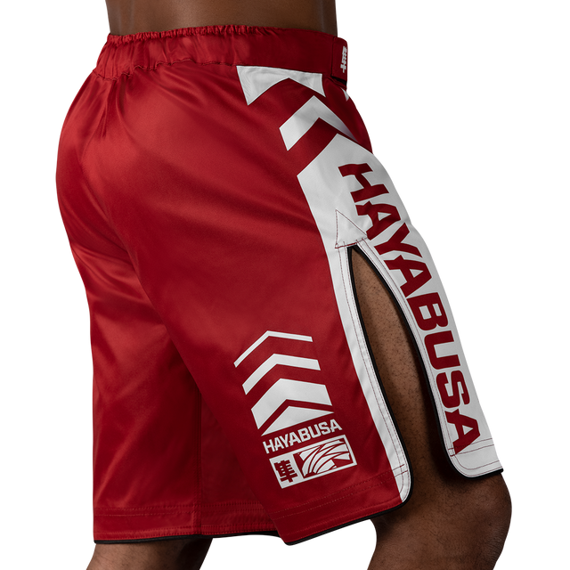 Pantaloncini MMA Hayabusa Icon Lang – Rosso/Bianco