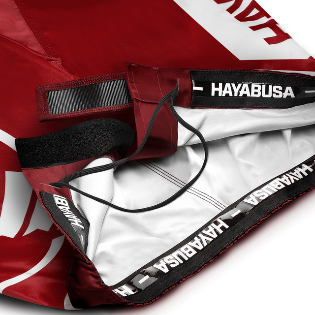 Pantaloncini MMA Hayabusa Icon Lang – Rosso/Bianco
