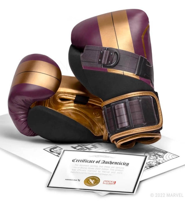 Gants de boxe Hayabusa Batroc – Violet/Or/Noir