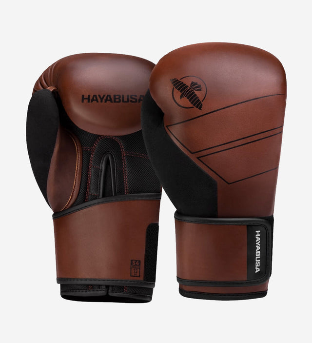 Mănuși de box Hayabusa S4 din piele – Maro