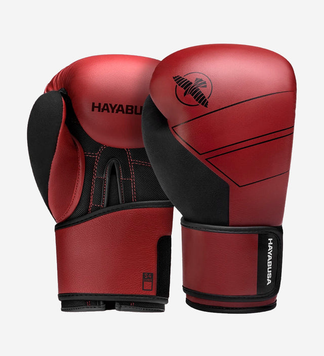 Hayabusa Boxhandschuhe S4 Leder – Rot – Boxhandschuhe