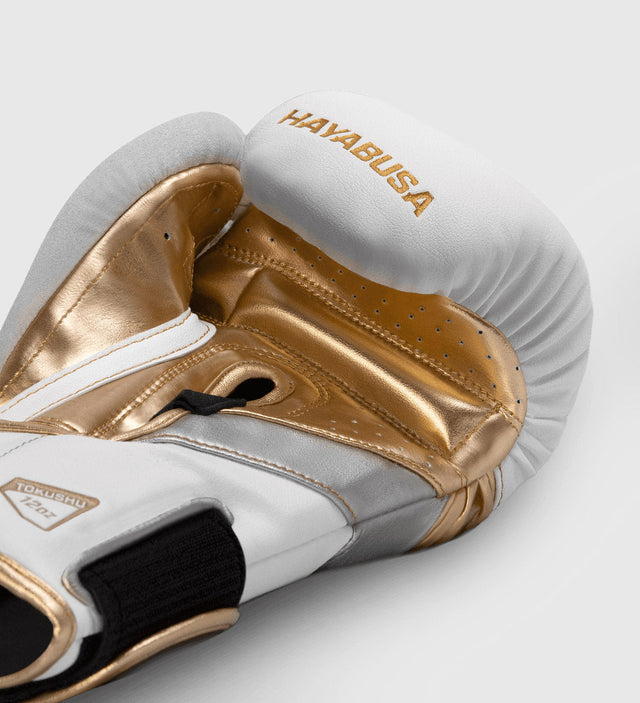 Hayabusa Boxningshandskar T3 – Vit/Guld – Boxningshandskar