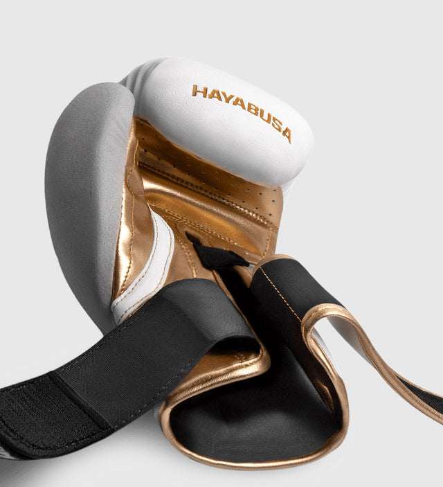 Hayabusa Boxningshandskar T3 – Vit/Guld – Boxningshandskar