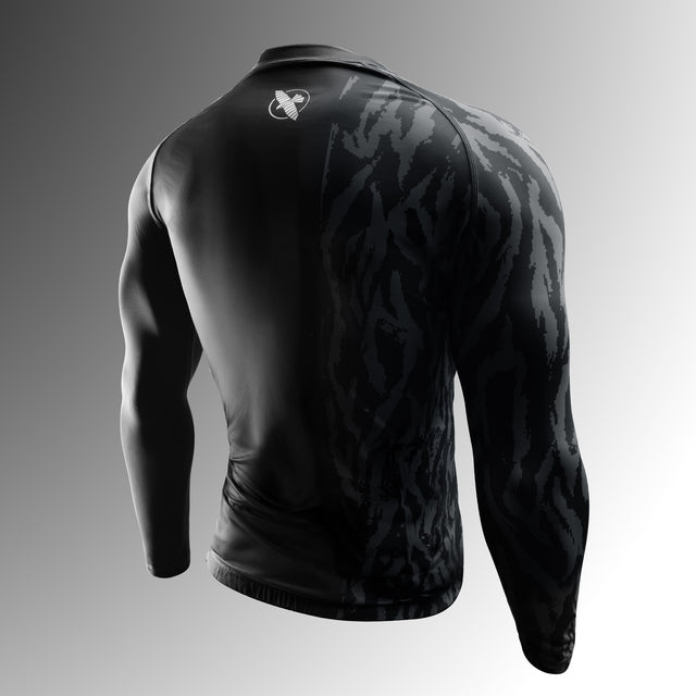 Rashguard Hayabusa Apex Długie Rękawy – Carbon Czarny