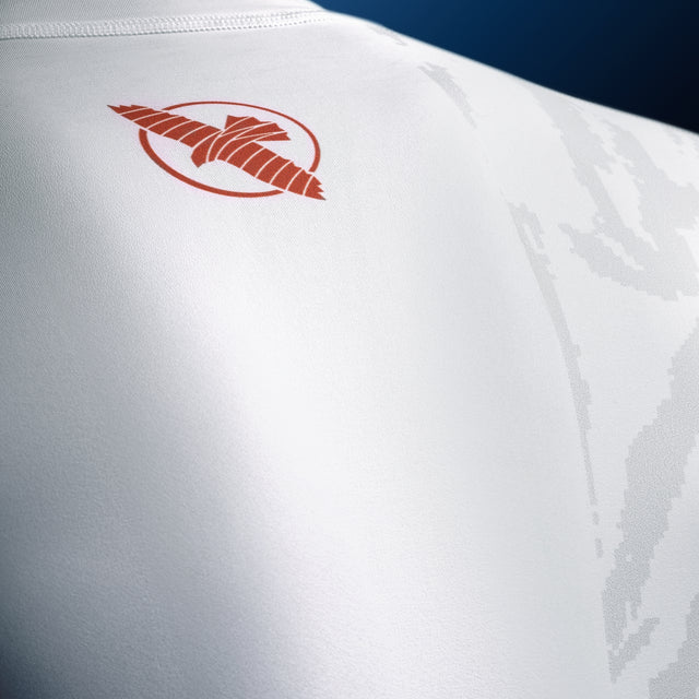 Rashguard Hayabusa Apex Manches courtes – Blanc cassé