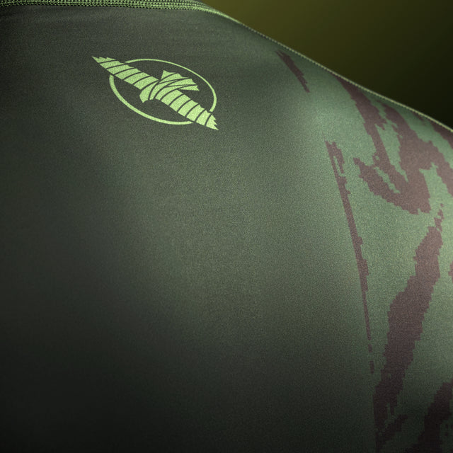 Rashguard Hayabusa Apex Manga Corta - Verde Táctico