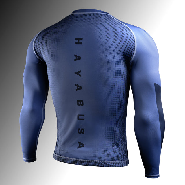 Rashguard Hayabusa Core Manga Comprida – Azul