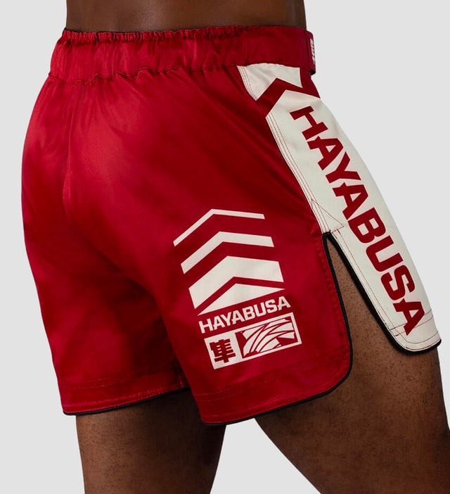 Hayabusa MMA-shorts Icon – Rød/Hvid