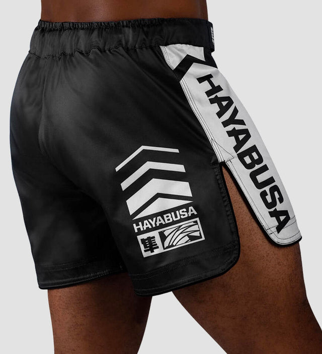 Shorts de MMA Hayabusa Icon – Noir/Blanc