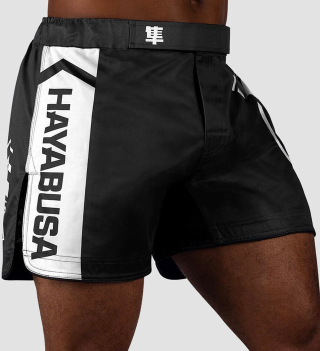 Shorts de MMA Hayabusa Icon – Noir/Blanc