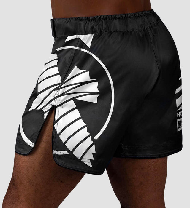 Shorts de MMA Hayabusa Icon – Noir/Blanc