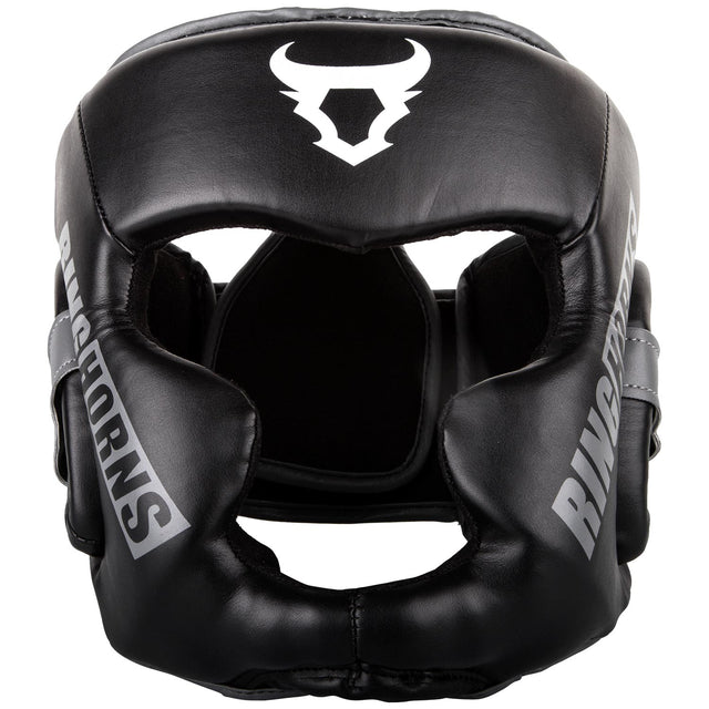 Caschi da boxe Ringhorns Charger – Nero/Grigio/Bianco
