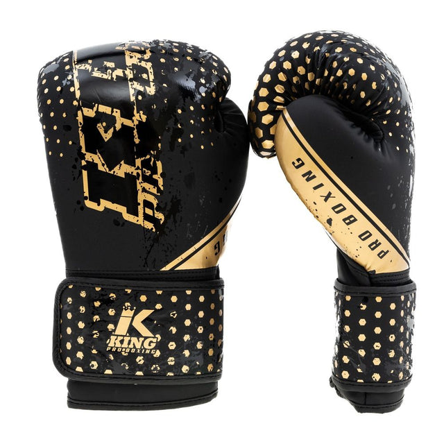 Gants de boxe King Pro Boxing Hexagon Enfant – Noir/Or