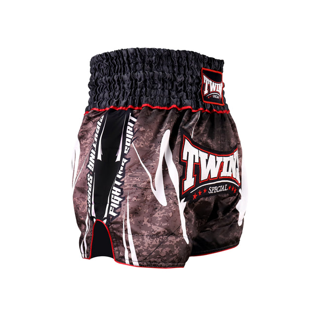 Pantaloncini Muay Thai Twins TTBL – Nero Rusty