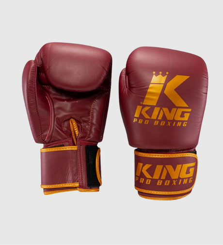 Guantoni da boxe King - Bordeaux Rosso/Oro - Guantoni da boxe