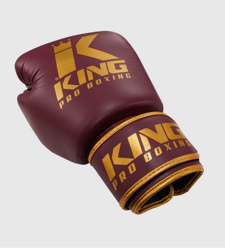Guantoni da boxe King - Bordeaux Rosso/Oro - Guantoni da boxe