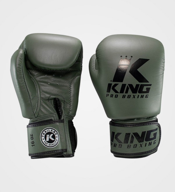 King Pro Boxing Boxing gloves BGVL3 – Khaki Green/Black