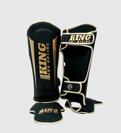 King Kickboks Benskydd Revo – Svart/Guld – Benskydd