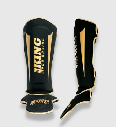King Kickboks Benskydd Revo – Svart/Guld – Benskydd