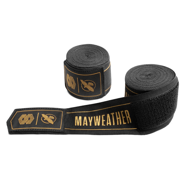 Bende da boxe Hayabusa x Mayweather Stretch – Nero/Oro