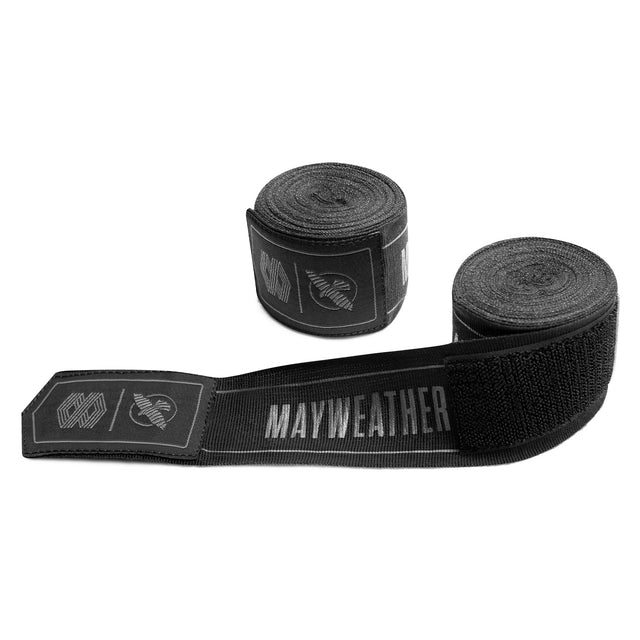 Hayabusa x Mayweather Boxningslindor Stretch - Svart/Grå