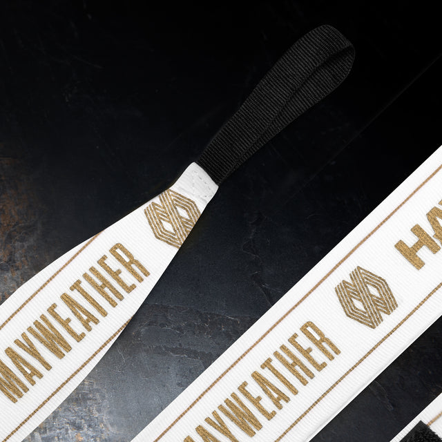 Hayabusa x Mayweather Håndbind Stretch - Hvid/Guld