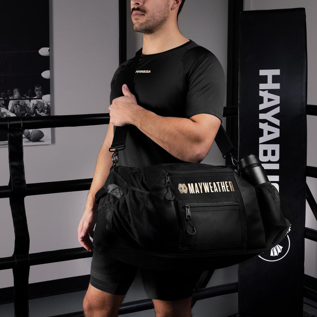 Hayabusa x Mayweather Sportstask Mesh - Sort/Guld