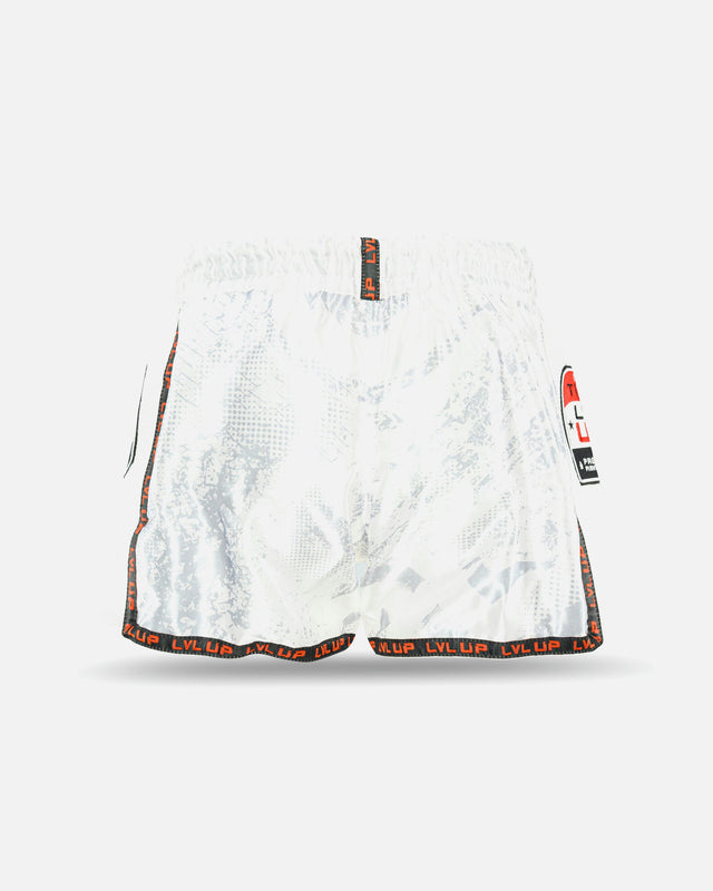 LVL UP Muay Thai shorts TKO – Hvid