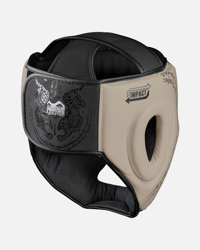 Capacete de boxe Phantom Athletics Muay Thai – Bege