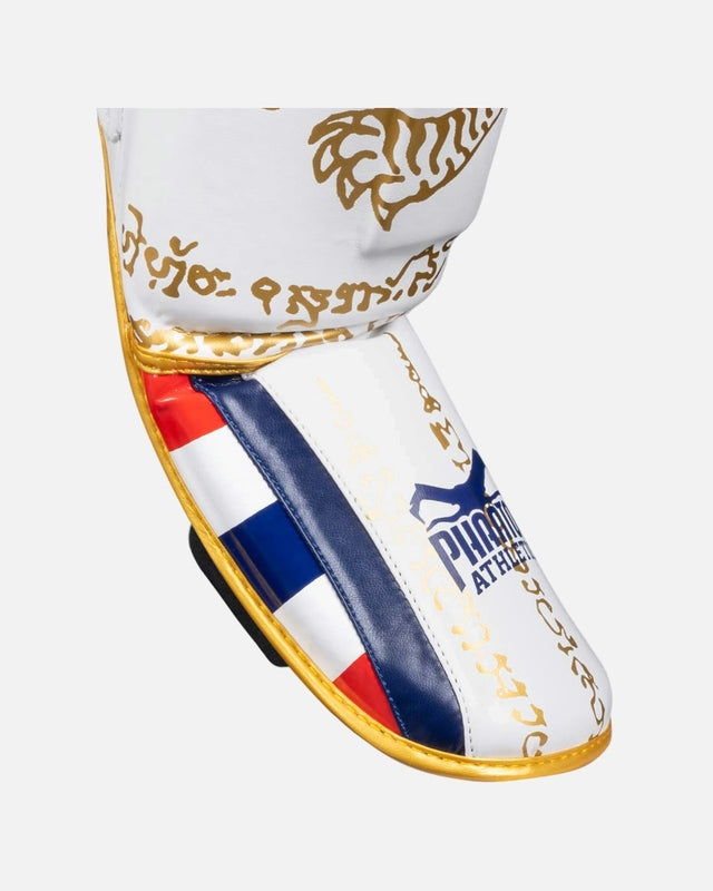Paratibie Phantom Athletics Muay Thai – Bianco/Oro