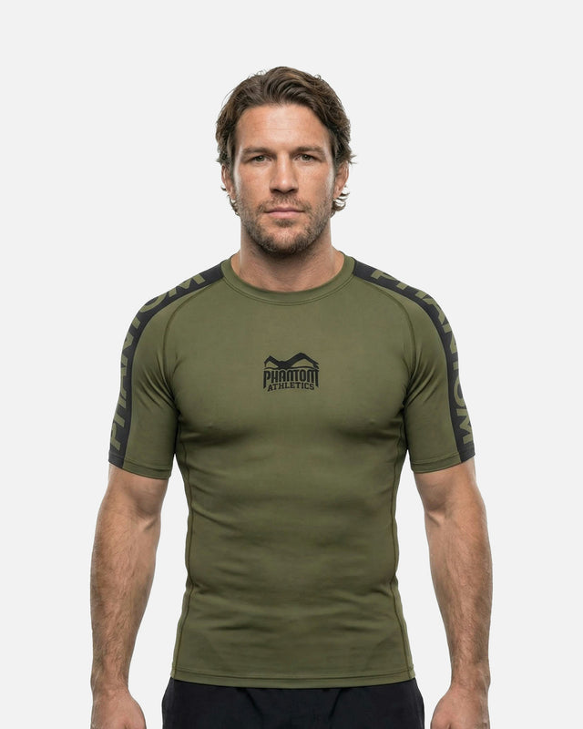Rashguard Phantom Athletics EVO Apex Mâneci Scurte – Kaki